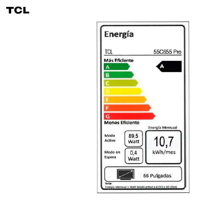 TCL 55" QLED PRO 55C655 Smart TV