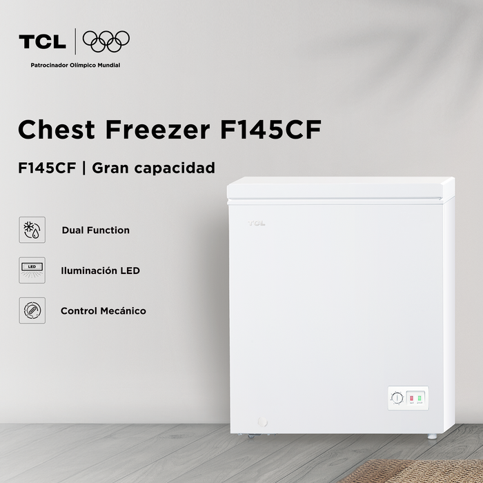 Freezer Horizontal TCL 137L F145CF