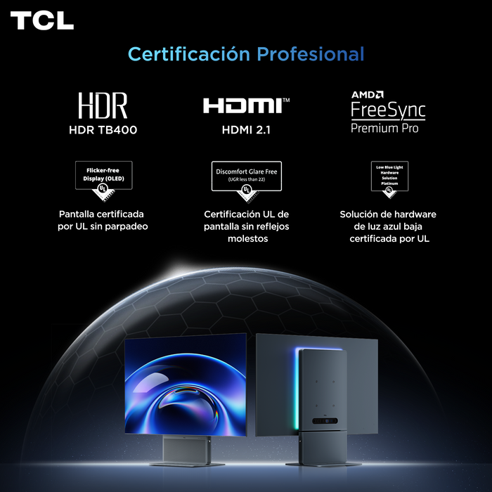 Monitor Gamer TCL 32" OLED 32X3A 4K 240Hz