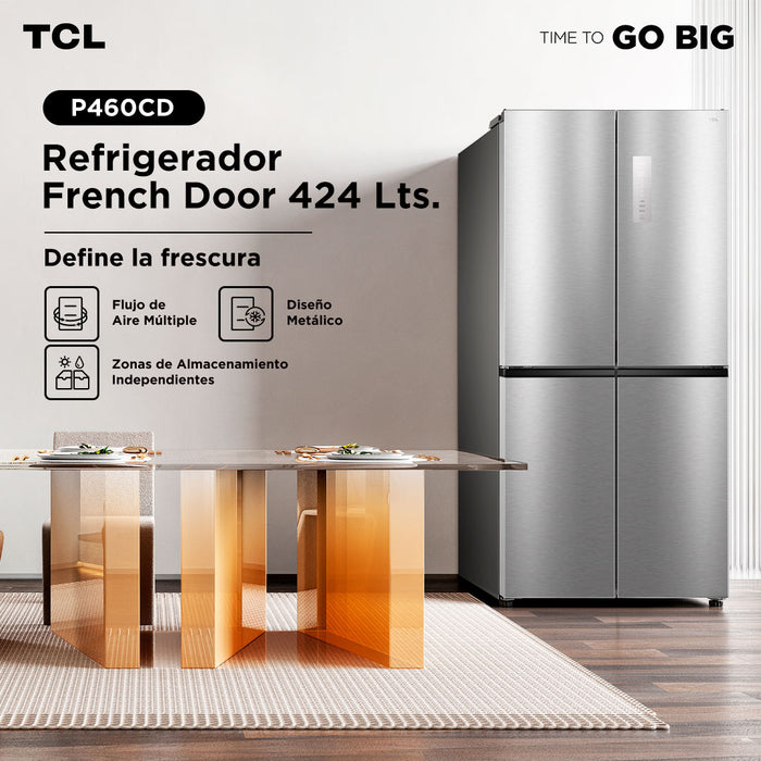 Refrigerador French Door TCL 424 Litros P460CD