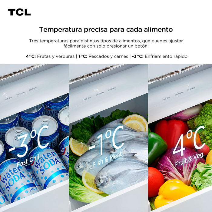 Refrigerador Cross Door TCL 518L C521CD