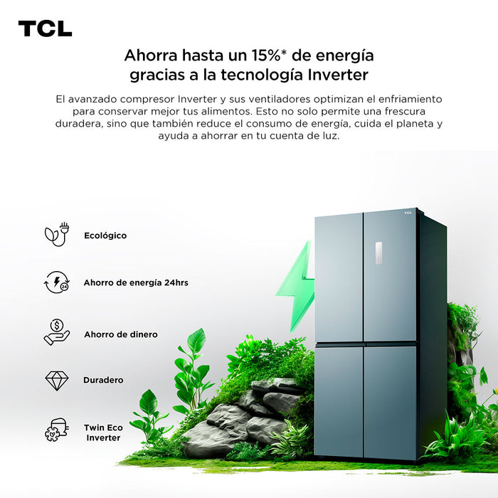 Refrigerador Cross Door TCL 518L C521CD