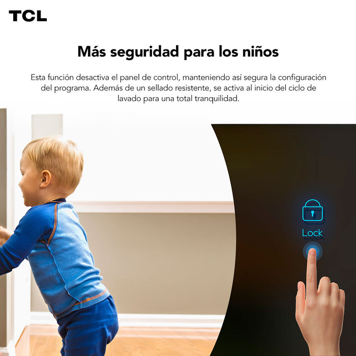 Lavadora Secadora Frontal TCL 10Kg/7Kg C2210WD