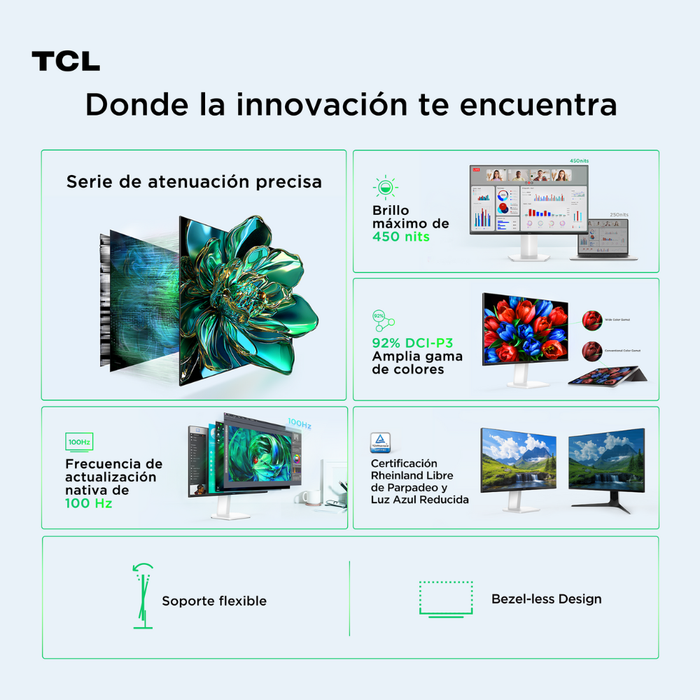 Monitor TCL 24" Mini LED 24G54 FHD 100Hz
