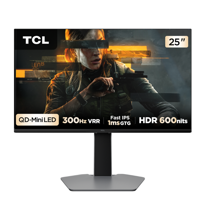 Monitor Gamer TCL 25" QD-Mini LED 25G64 FHD 300Hz
