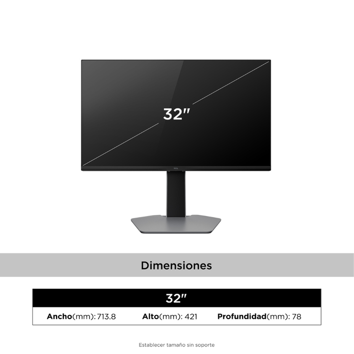 Monitor Gamer TCL 32" QD-Mini LED 32G64 QHD 180Hz