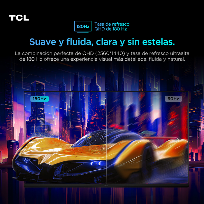 Monitor Gamer TCL 32" QD-Mini LED 32G64 QHD 180Hz