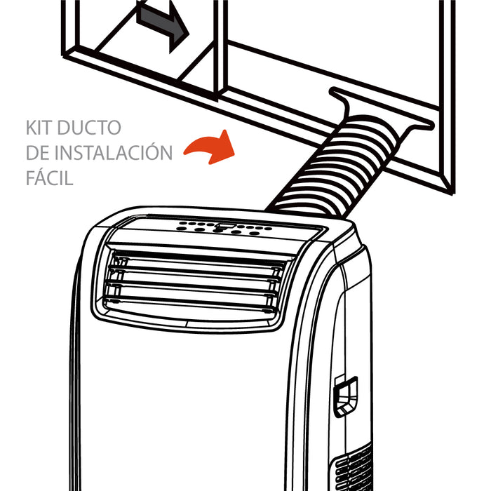 Aire Acondicionado Frio-Calor Portátil TCL 12.000btu 4en1
