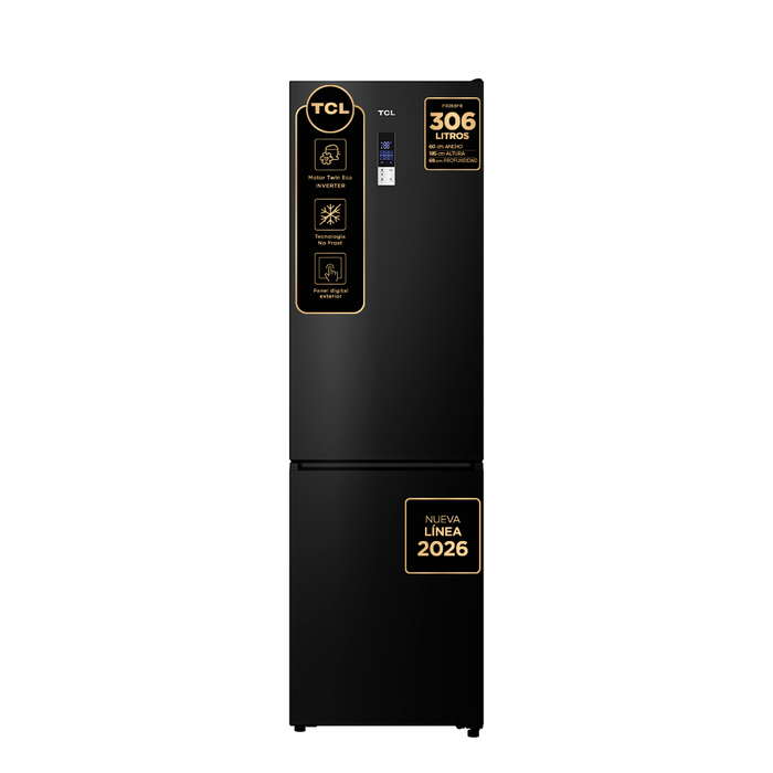 Refrigerador Bottom Freezer No Frost 306L P306BFB