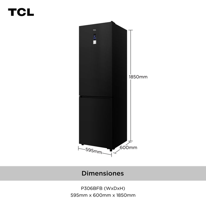 Refrigerador Bottom Freezer No Frost 306L P306BFB