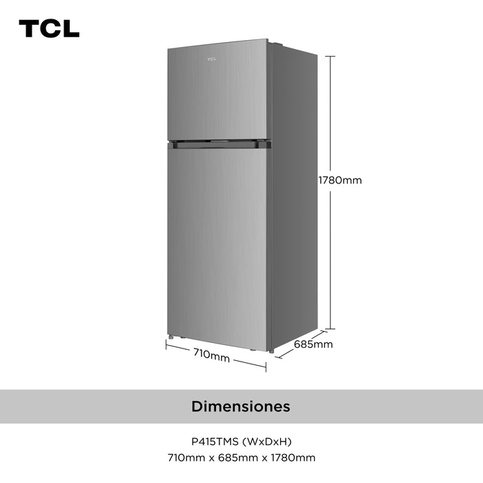 Refrigerador Top Mount TCL 415 Litros P415TMS