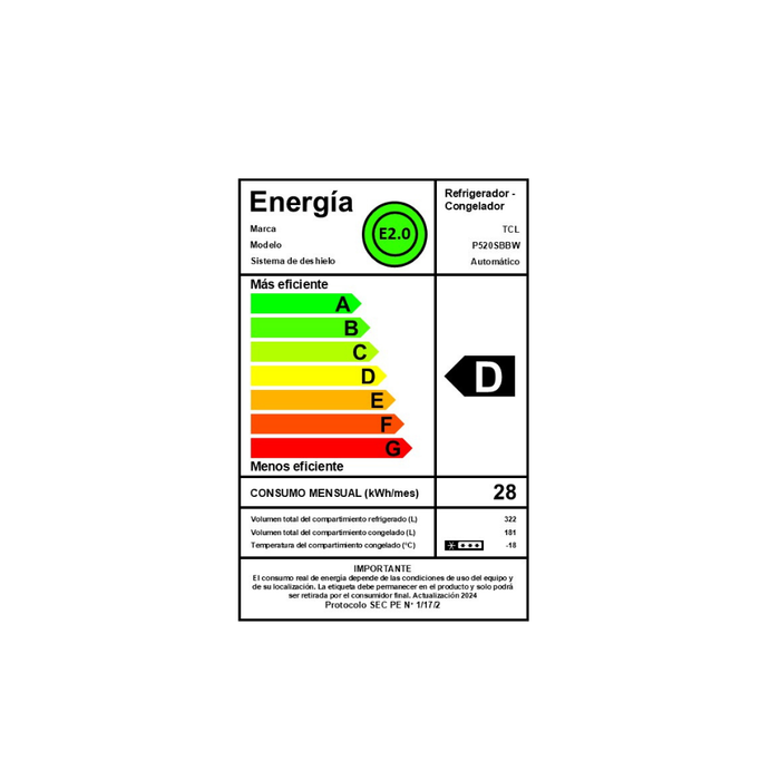 Refrigerador Side By Side No Frost 503L P520SBBW