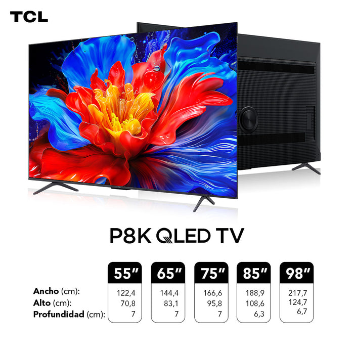 Smart TV 55" TCL 4K UHD QLED 55P8K