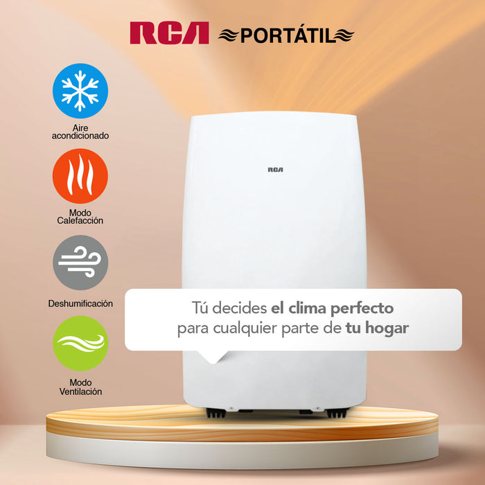 Aire Acondicionado Frio-Calor Portátil RCA 9.000BTU 4en1