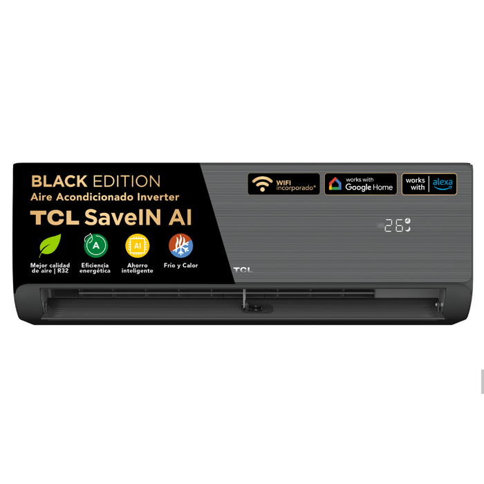 Aire Acondicionado Inverter SaveIN Black AI 12000 BTU WIFI