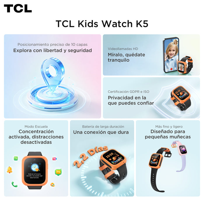 Kids Smartwatch K5 (Dark Orange)