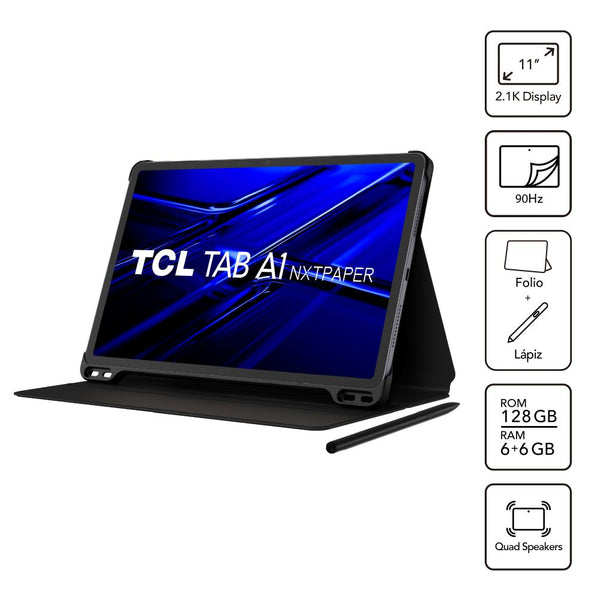 TAB A1 NXTPAPER 128GB / 6GB Octa Core 11" 2.1k 90Hz + Lapiz + Funda