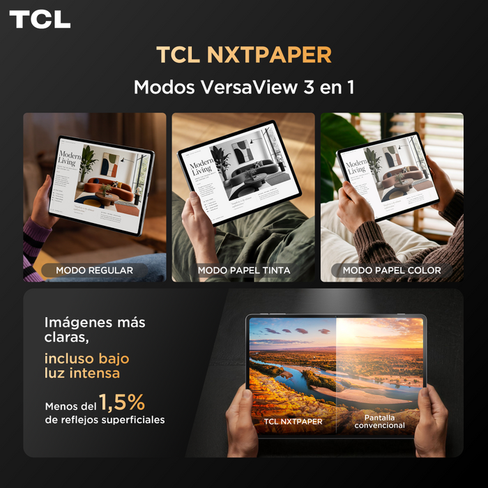 TAB A1 NXTPAPER 256GB / 6GB Octa Core 11" 2.1k 90Hz + Lapiz + Funda