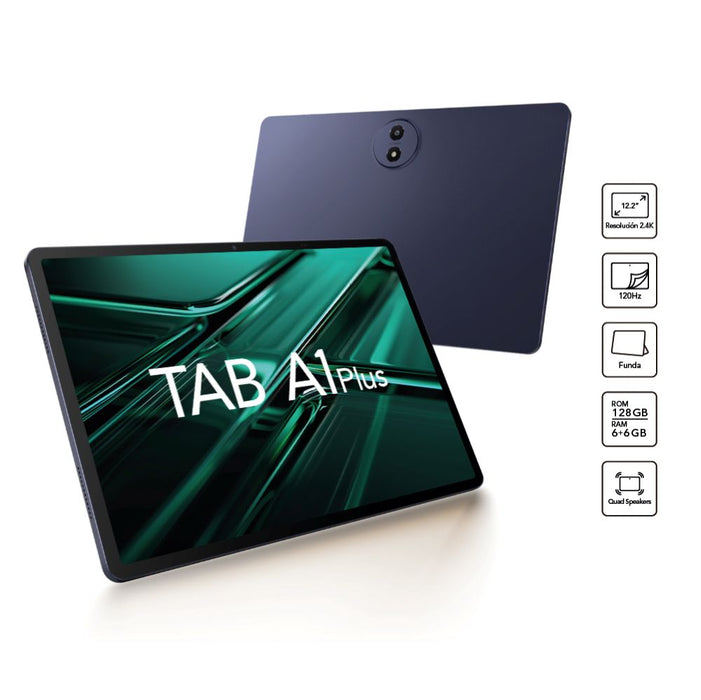 TAB A1 Plus 128GB / 6GB Octa Core 12.2" 2.4k 120Hz + Funda