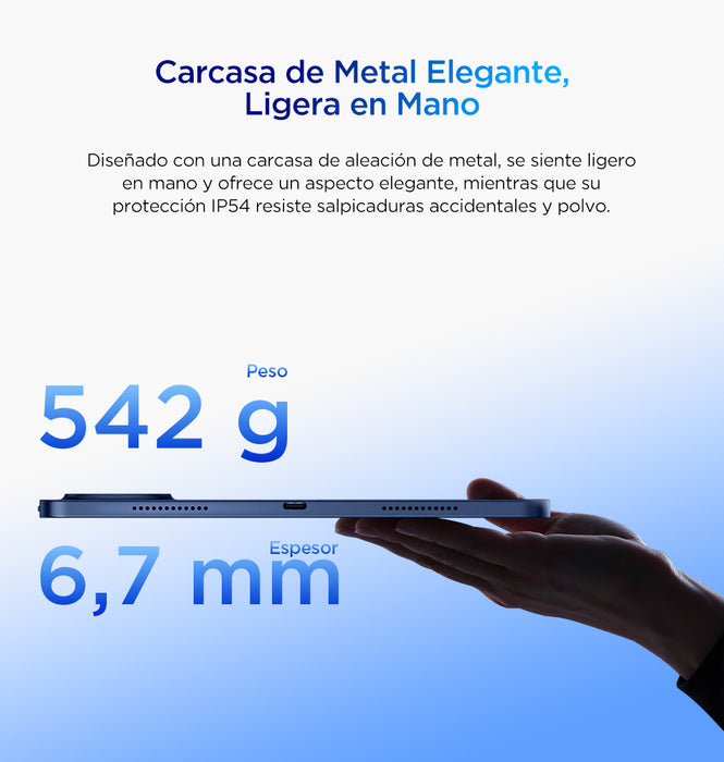 TAB A1 Plus 128GB / 6GB Octa Core 12.2" 2.4k 120Hz + Funda