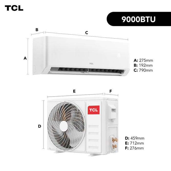 Aire Acondicionado Inverter TCL BreezIN 9000 BTU WIFI