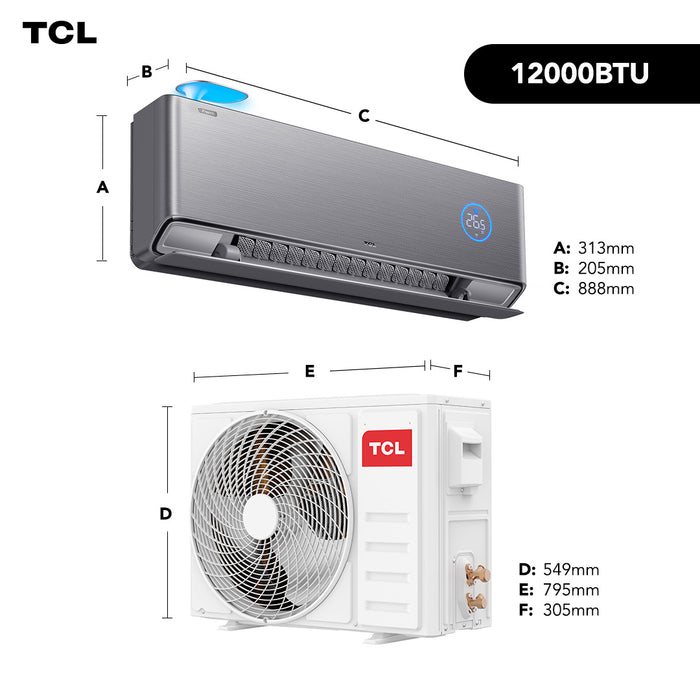 Aire Acondicionado Inverter TCL FreshIN 12000 BTU WIFI