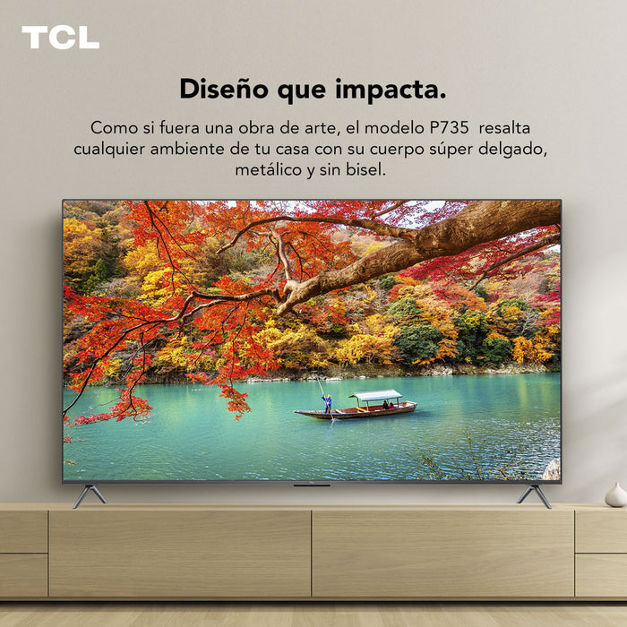 LED 75" TCL 75P735 4K HDR Smart TV Google TV