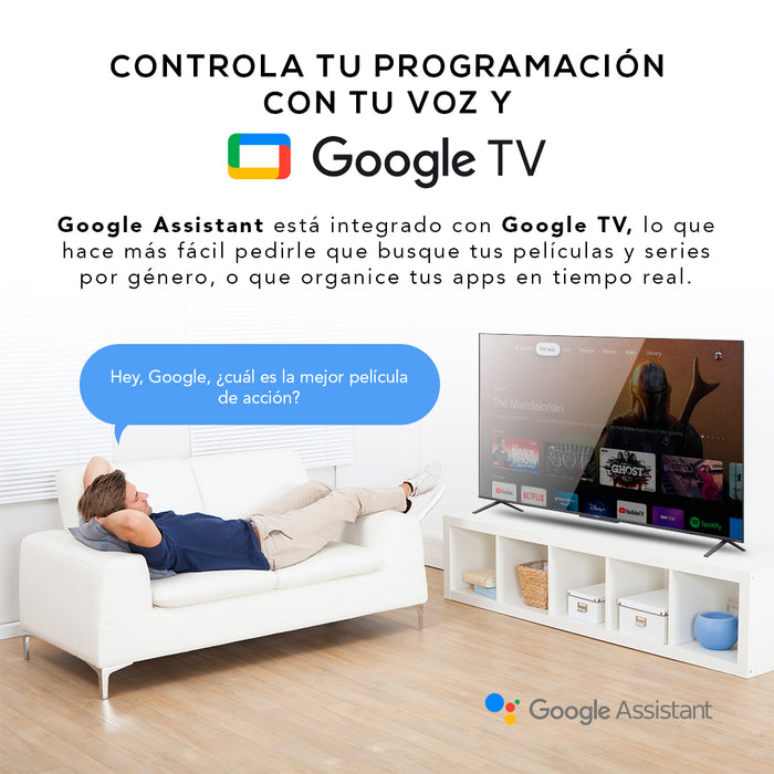 QLED 55" TCL 55C725 4K HDR Smart TV Google TV
