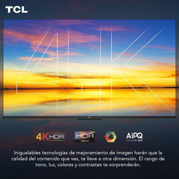 LED 58" TCL 58P635 4K HDR Smart TV Google TV