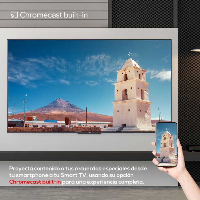 QLED 55" TCL 55C725 4K HDR Smart TV Google TV