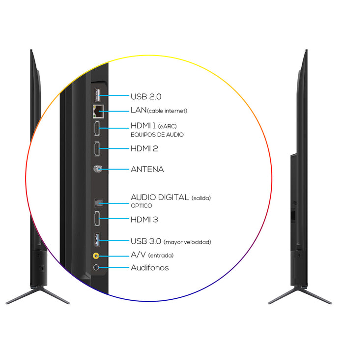 QLED 55" TCL 55C725 4K HDR Smart TV Google TV