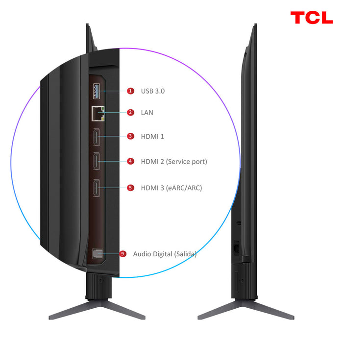 QLED 55" TCL 55C645 4K HDR Smart TV Google TV