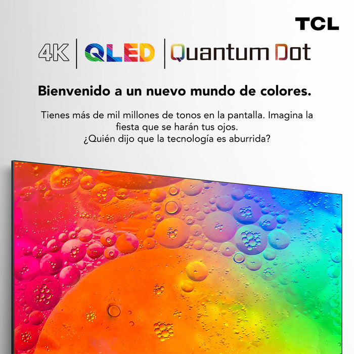 QLED 50" TCL 50C645 4K HDR Smart TV Google TV